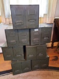 7 Sets of Metal Drawers, Each with 2 Drawers