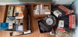 Parts, Pulleys, Carb Kits, Gaskets, Spacers, Tube Patches, Air Drill, Brake Parts in 5 Boxes