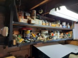 Contents of Shelves Over Work Bench