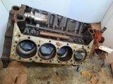 Chevy 327 Engine with High Compression Pistons, Oil Pan, Turns Free