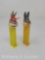 2 Bugs Bunny PEZ Dispensers- With Hat, Made in Slovenia & No Hat, Made in China