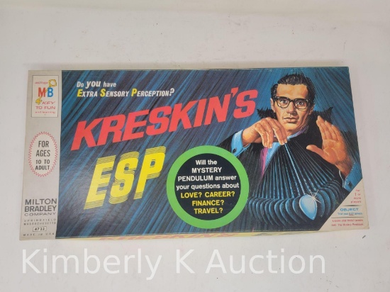 Kreskin's ESP by Milton Bradley Game, No 4722