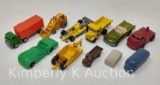 Assorted Metal and Plastic Toy Trucks and Cars
