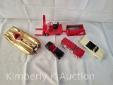 6 Toy Vehicles, Metal and Plastic