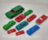 Plastic Cars- One Green Complete, 9 Car Bodies