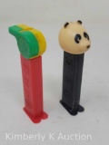 2 PEZ Dispensers- Whistle, Made in China & Panda, Made in Austria