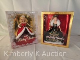2007 Holiday Barbie and 2006 Holiday Barbie 