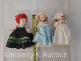 3 Madame Alexander Dolls, Including Finland, United States and 