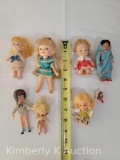 8 Various Small Dolls, Including Remco, Hasbro, Etc.