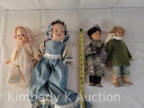 4 Dolls, Various Ages, Including 2 Heidi Otts, 1 Vinyl and 1 Composition