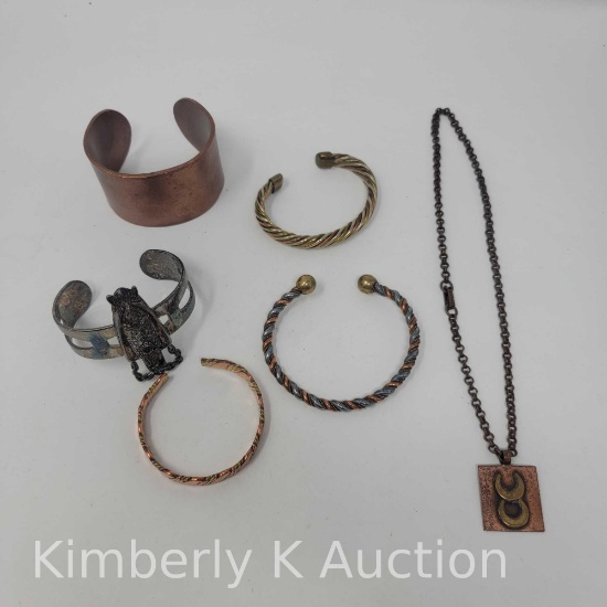 Mixed-Metals Bracelet & Necklace Lot