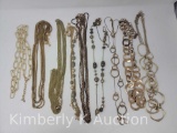 9 Gold-Tone Fashion Necklaces