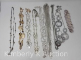 9 Gold-Tone & Silver-Tone Fashion Necklaces