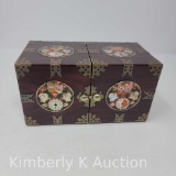 Beautiful Asian Inlaid Jewelry Box