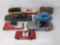 8 Toy Cars & Buses- Caddy Limo, '59 Corvette, VW Bus, Tootsie Camper, '55 Ford, VW Bug, etc.
