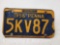 1956 Pennsylvania License Plate