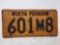 1936 Pennsylvania License Plate