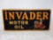 Invader Motor Oil Sign, 10.25