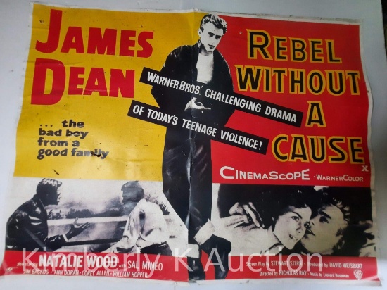 Reproduction James Dean Poster "Rebel Without a Cause"
