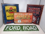 4 Repro Signs- Ford Road is Heavy Metal 6