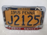 1955 Pennsylvania License Plate