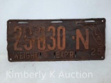 1925 Florida License Plate