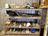 Contents of 4 Shelves- Tools, Car Parts, Wipers, Etc.