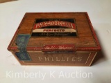 Phillies Cigar 5-Cent Tin in Good Condition, 7.5
