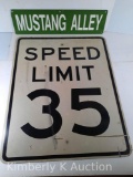 Signs- Speed Limit 35, 38