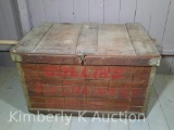 Early Wooden Ice Cream Storage Box: Collins Ice Cream Co, Harrisburg PA