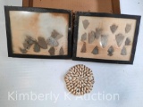 2 Showcases with Approx. 24 Arrowheads, 4