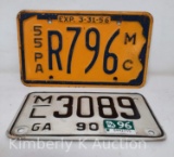 Pennsylvania Motorcycle and Georgia ML License Plates