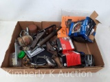 Box of Parts with Thermostats, SW Gauge, and More