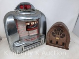 Crosley Select-O-Matic 100 Radio and Other Small Radio, Both As Is