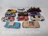 11 Toy Cars- Saico, Maisto, England, China- One is Wooden