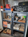 2 Shelving Units and Contents