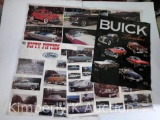4 Large Car Prints Featuring Various Models - Misc. Auto Ephemera