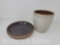 Stoneware Crock and Pie Plate