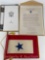 American Legion Certificate, Service Banner and WW2 War Diary Card