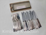Rogers Plate Flatware with Original Boxes- 12 Knives, 12 Forks