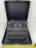Vintage Smith Corona Portable Typewriter in Original Case