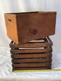 Vintage Wooden Crate and Apple Slat Crate