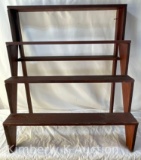 Vintage Wooden 4-Tier Plant Stand