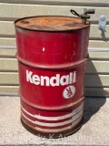 Steel 55 Gallon Kendal Oil Drum with Fixture