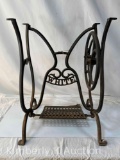 Vintage Cast Iron Sewing Machine Base By White