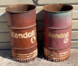 Vintage Pair of Small Steel Kendall Drums