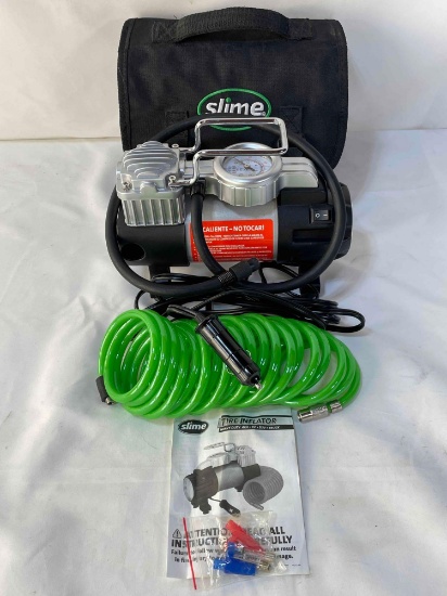 Slime Tire Inflator with Soft Carry Case