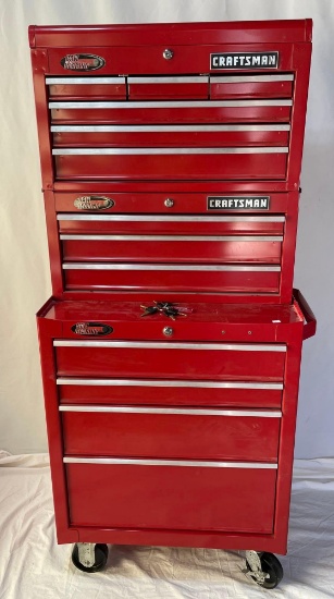Craftsman 3-Piece Stacking Tool Chest with Original Booklets, Like-New