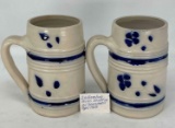 Two 1960's Wiliamsburg Pottery Mugs