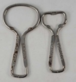 2 Bottle Openers- Schmidt's, Philadelphia & Ephrata, Diamond Spring Water Co. Akron PA